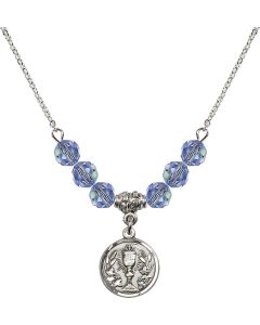 N30 Birthstone Necklace 4203 - Communion Chalice Available in 15 Colors