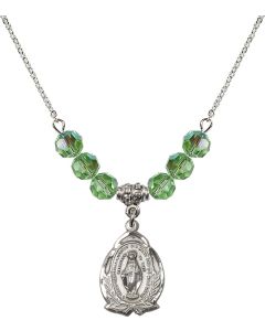 N30 Birthstone Necklace 1481M - Miraculous Available in 15 Colors