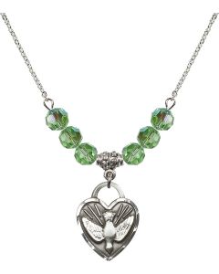 N30 Birthstone Necklace 3205 - Confirmation Heart Available in 15 Colors