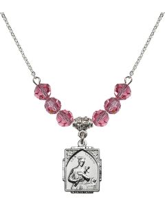 N30 Birthstone Necklace 0804G - St. Gerard Available in 15 Colors
