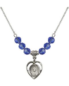 N30 Birthstone Necklace 4126 - Scapular Available in 15 Colors