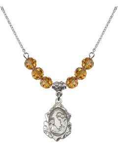 N30 Birthstone Necklace 0822CE - St. Cecilia Available in 15 Colors