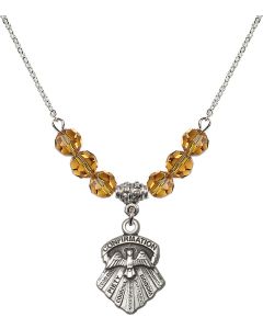 N30 Birthstone Necklace 0886 - Seven Gifts Available in 15 Colors