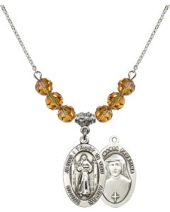 N30 Birthstone Necklace 4123DM - Divine Mercy Available in 15 Colors