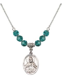 N30 Birthstone Necklace 0090 - Scapular Available in 15 Colors