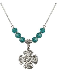 N30 Birthstone Necklace 5443 - 5-Way Available in 15 Colors