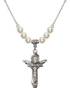N31 Birthstone Necklace 0065 - Trinity Crucifix