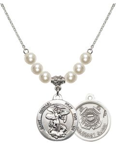 N31 Birthstone Necklace 0342--3 - St. Michael / Coast Guard