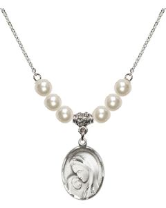 N31 Birthstone Necklace 0447 - Madonna & Child