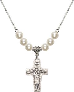 N31 Birthstone Necklace 0569 - Papal Crucifix