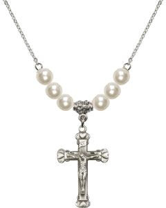 N31 Birthstone Necklace 0620 - Crucifix
