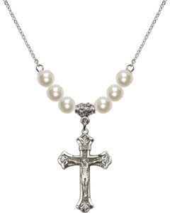 N31 Birthstone Necklace 0622 - Crucifix
