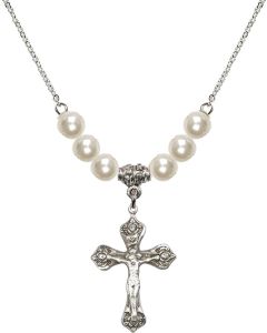 N31 Birthstone Necklace 0662 - Crucifix