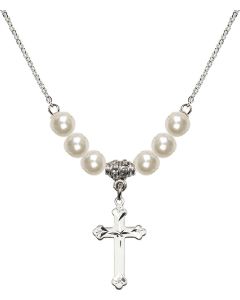 N31 Birthstone Necklace 0667 - Cross