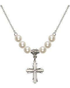 N31 Birthstone Necklace 0675Y - Cross
