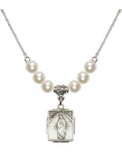 N31 Birthstone Necklace 0804F - O/L of Guadalupe