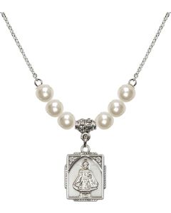N31 Birthstone Necklace 0804I - Infant of Prague