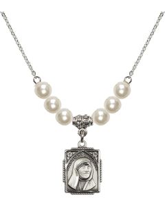 N31 Birthstone Necklace 0804TC - St. Teresa of Calcutta