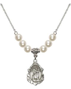 N31 Birthstone Necklace 0822C - St. Christopher