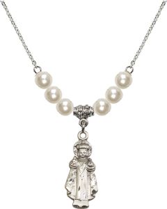N31 Birthstone Necklace 0824 - Infant of Prague