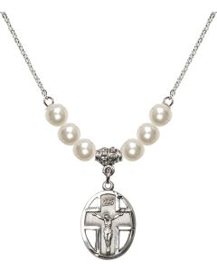 N31 Birthstone Necklace 0878 - Crucifix