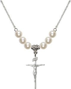 N31 Birthstone Necklace 1535 - Crucifix