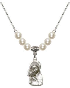 N31 Birthstone Necklace 1612 - Madonna & Child