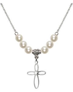N31 Birthstone Necklace 1707 - Loop Cross