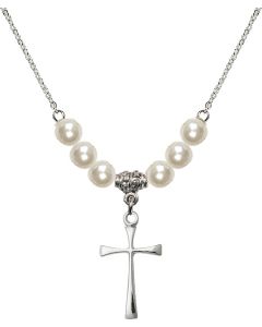 N31 Birthstone Necklace 1870 - Maltese Cross