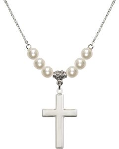N31 Birthstone Necklace 2190 - Cross