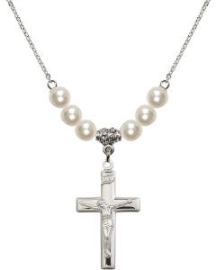 N31 Birthstone Necklace 2191 - Crucifix