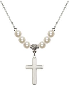 N31 Birthstone Necklace 2195 - Cross