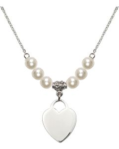 N31 Birthstone Necklace 3200 - Heart