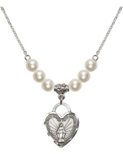N31 Birthstone Necklace 3201 - Miraculous Heart