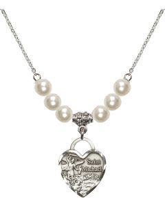 N31 Birthstone Necklace 3203 - St. Michael the Archangel