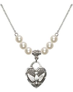 N31 Birthstone Necklace 3205 - Confirmation Heart