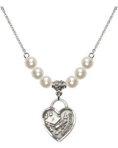 N31 Birthstone Necklace 3206 - Graduation Heart