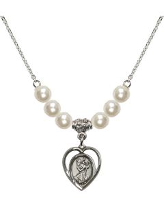 N31 Birthstone Necklace 4127 - St. Christopher