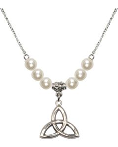 N31 Birthstone Necklace 5101 - Trinity Irish Knot
