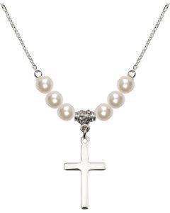 N31 Birthstone Necklace 5670 - Cross