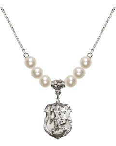 N31 Birthstone Necklace 5692 - St. Michael the Archangel