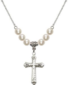 N31 Birthstone Necklace 6007 - Cross