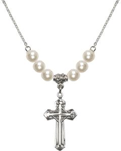 N31 Birthstone Necklace 6012 - Cross