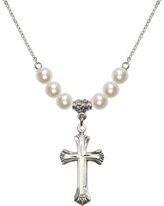 N31 Birthstone Necklace 6013 - Cross