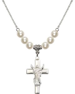 N31 Birthstone Necklace 6026 - Cross