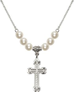 N31 Birthstone Necklace 6039 - Cross
