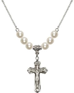 N31 Birthstone Necklace 6092 - Crucifix