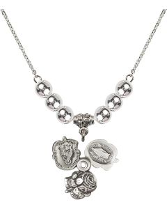 N32 Birthstone Necklace 0202 - Rosebud