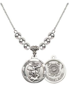 N32 Birthstone Necklace 0342--3 - St. Michael / Coast Guard