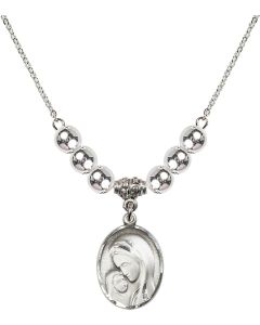 N32 Birthstone Necklace 0447 - Madonna & Child